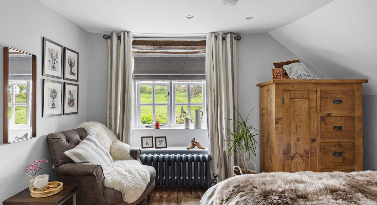 At the top of the stairs you will find bedroom 1 with a small cloakroom.