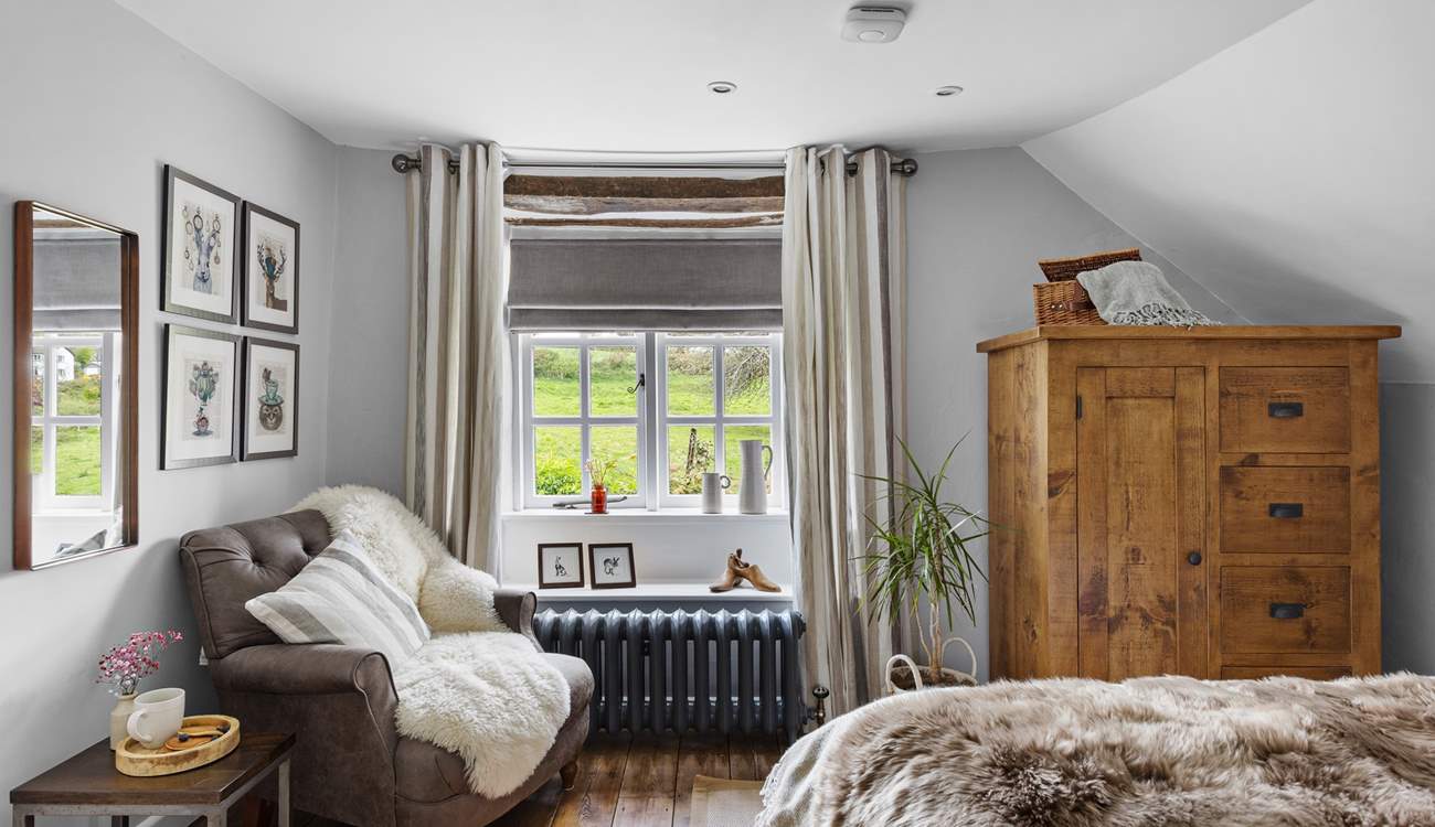 At the top of the stairs you will find bedroom 1 with a small cloakroom.