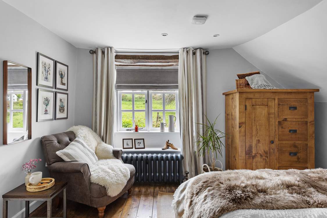At the top of the stairs you will find bedroom 1 with a small cloakroom.