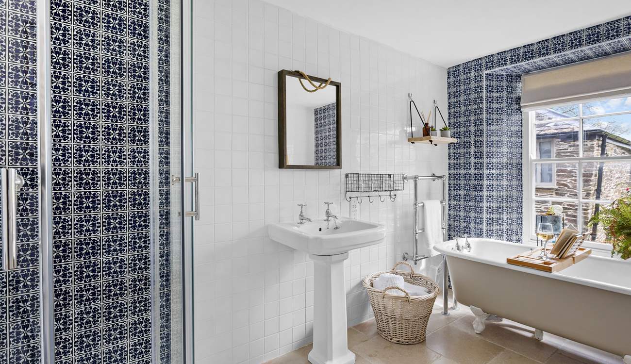 In addition to the bath you have the beauty of the shower cubicle.  