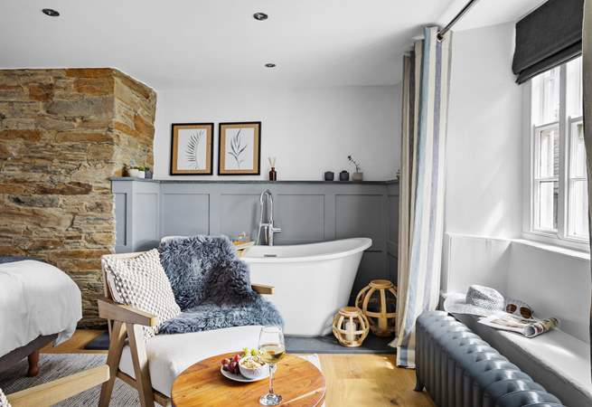 Run the bath and relax. 