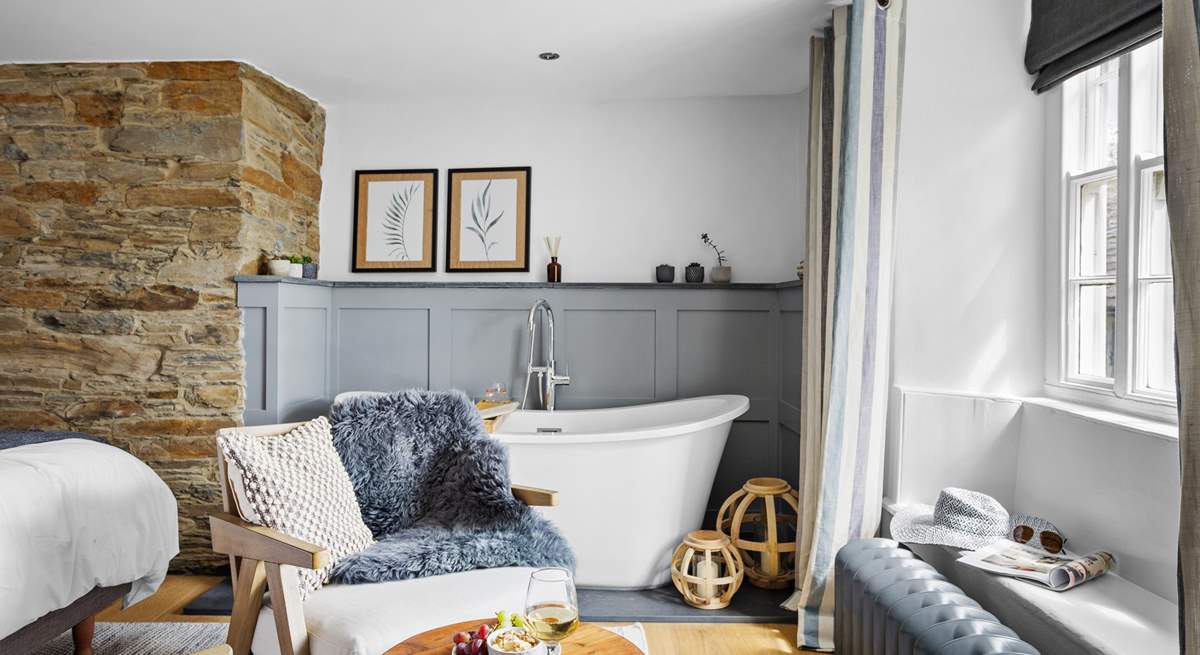 Run the bath and relax. 