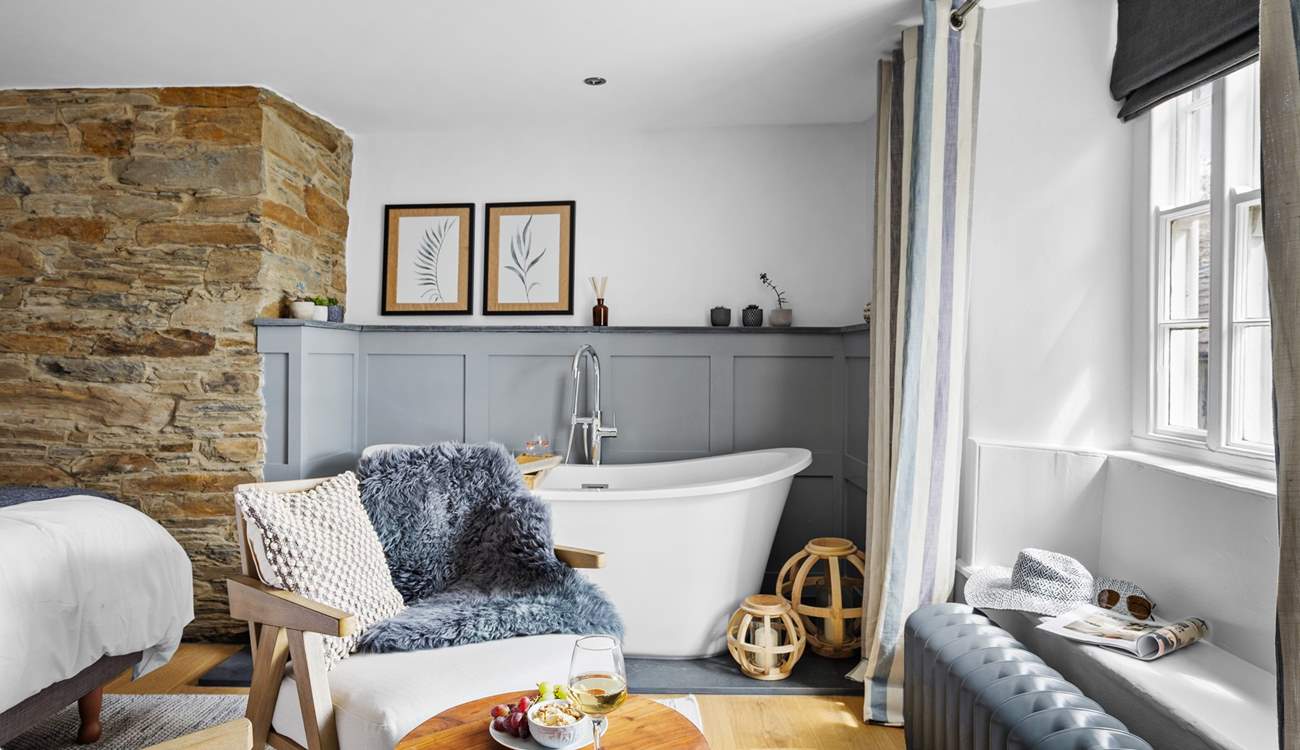 Run the bath and relax. 