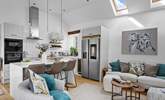 The first floor offers this fabulous fully refurbished open plan delight which leads directly out onto the top terrace where you will find the hot tub and outside kitchen. - Thumbnail Image