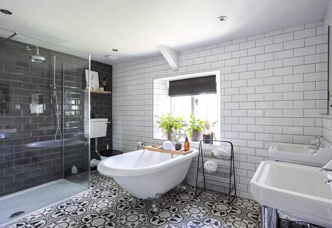 There are two gorgeous bathrooms to choose from so no queues in the mornings.