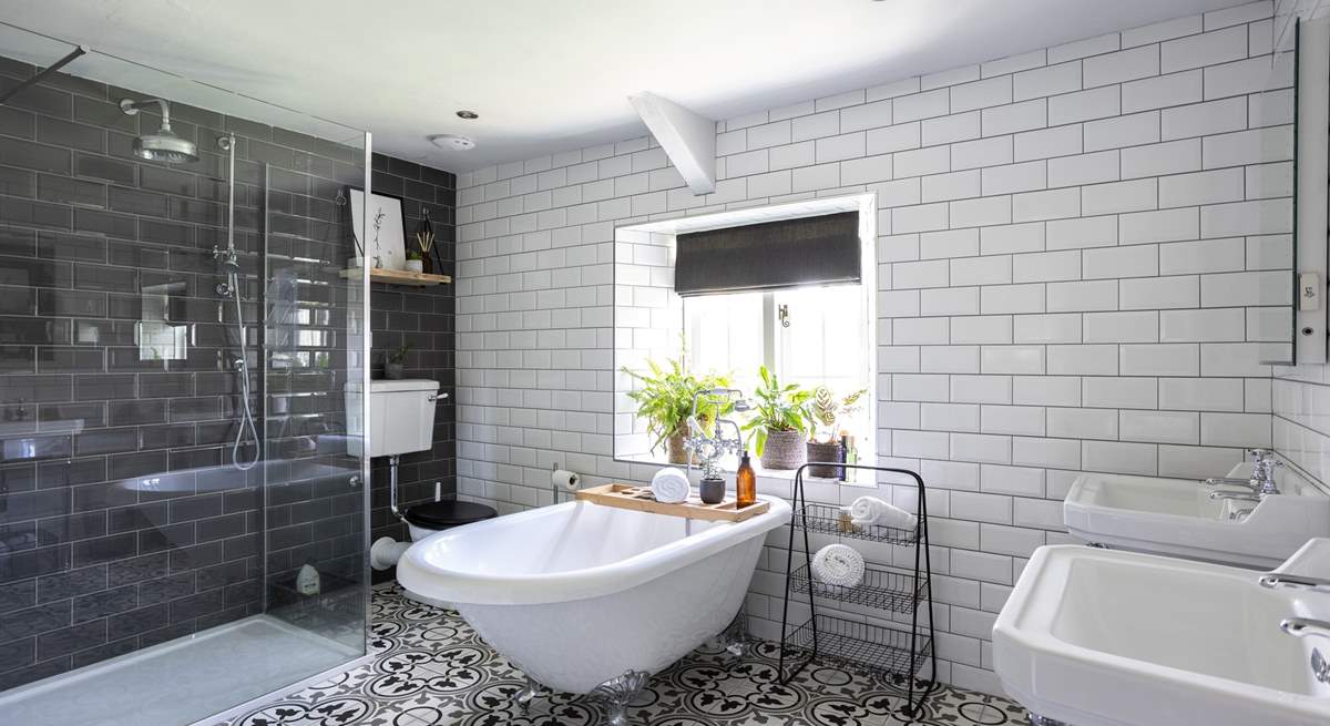 There are two gorgeous bathrooms to choose from so no queues in the mornings.