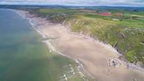 If a beach day is on the agenda, both the south or north coast are accessible by car. This is glorious Whitsand Bay.