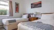 Another ground floor spacious twin bedroom.
