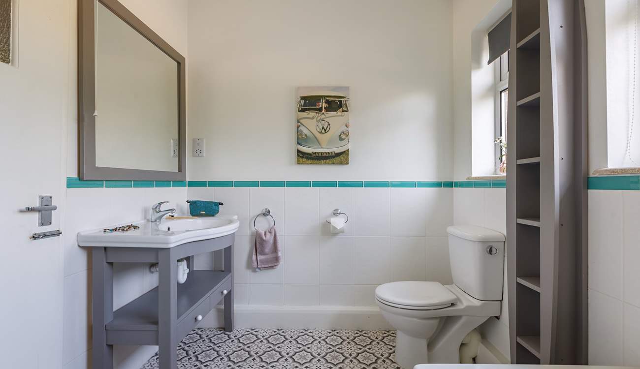 The light floods in from the rear garden.