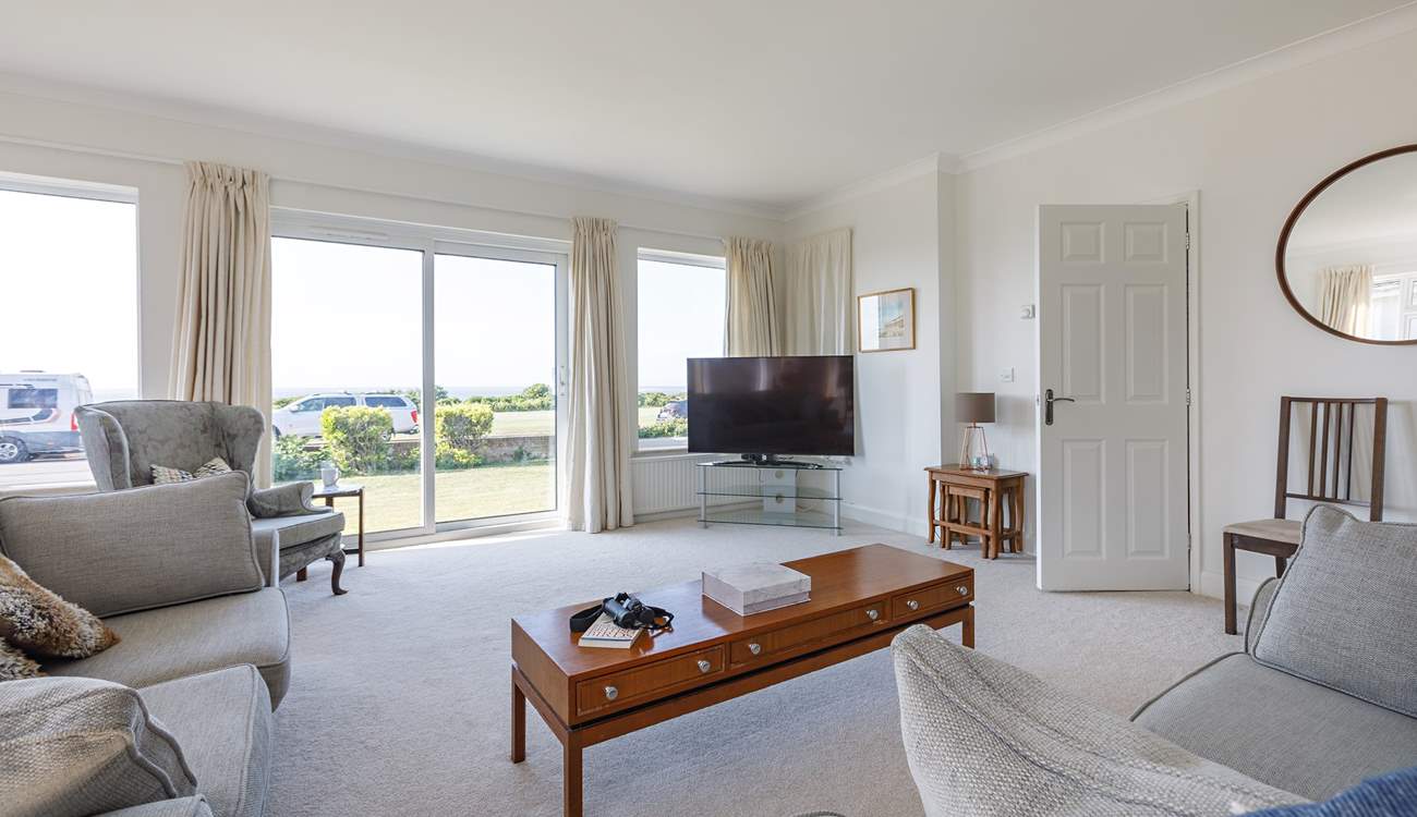 Very spacious living area, great for a catch up with friends.