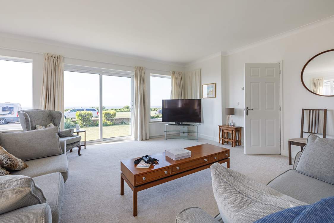 Very spacious living area, great for a catch up with friends.