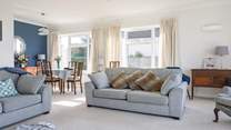 Large windows throw in so much light and of course the sea view from your sofa.