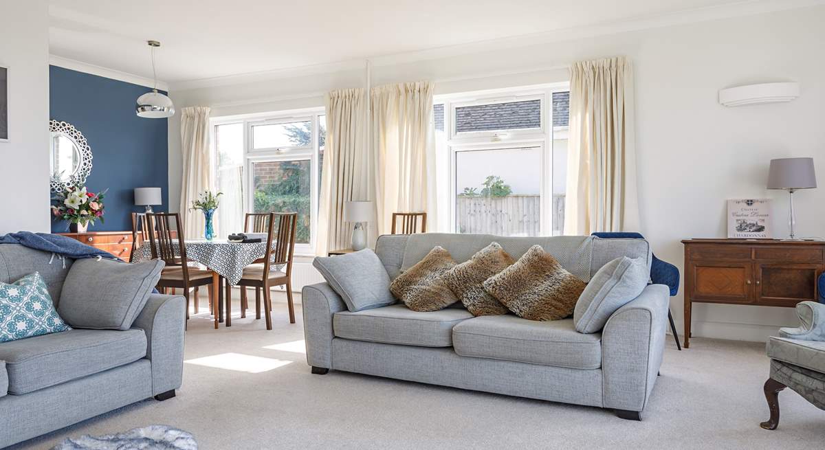 Large windows throw in so much light and of course the sea view from your sofa.