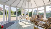 Relax in the conservatory with your morning coffee while listening to the birdsong.