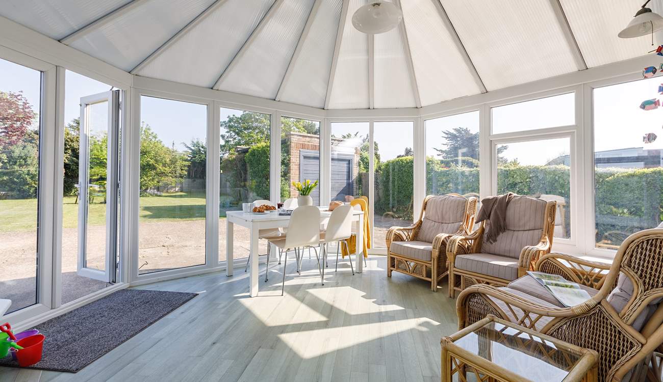 Relax in the conservatory with your morning coffee while listening to the birdsong.