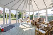 Relax in the conservatory with your morning coffee while listening to the birdsong.