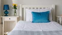 Another light and roomy downstairs twin bedroom.