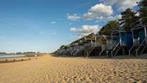 Wells-next-the-Sea, a lovely trip out with soft sands, beach huts and lanes of intriguing shops to discover.