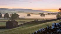 From Hawes looking down Wensleydale in the early morning.