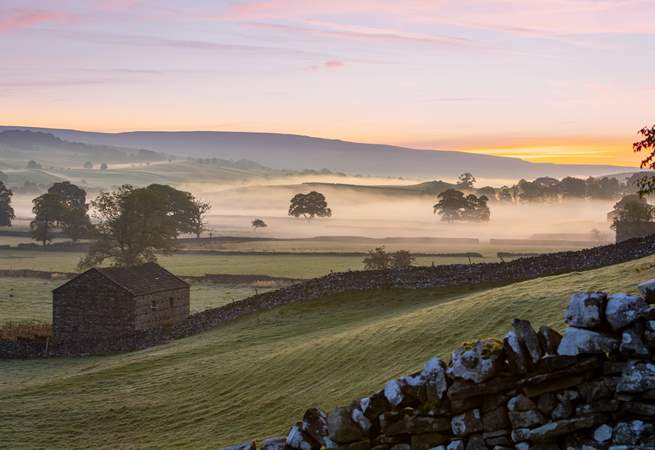From Hawes looking down Wensleydale in the early morning.