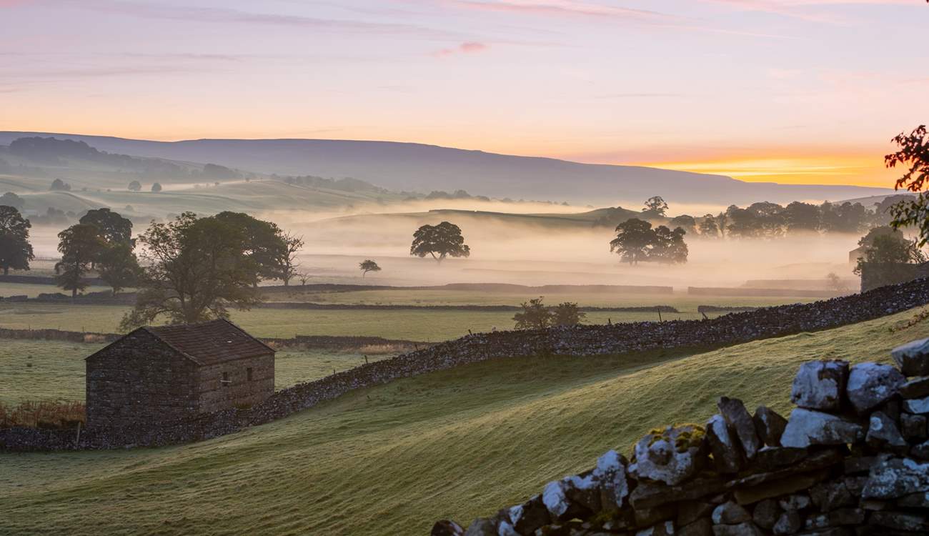 From Hawes looking down Wensleydale in the early morning.