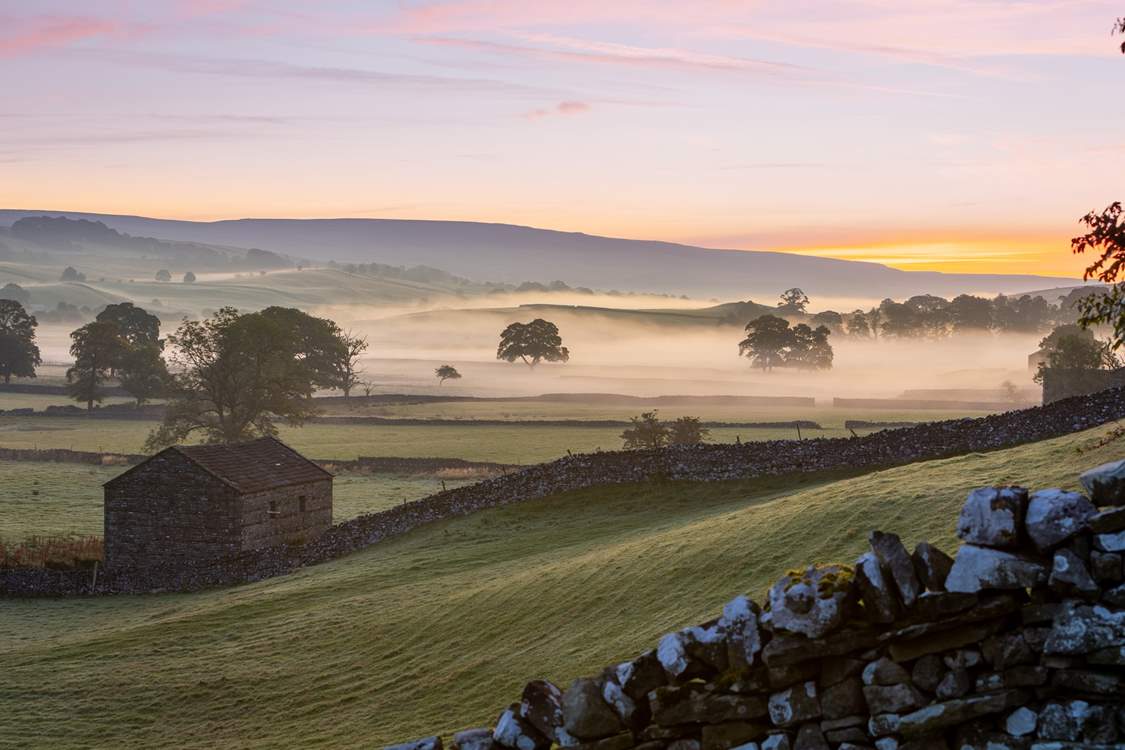 From Hawes looking down Wensleydale in the early morning.