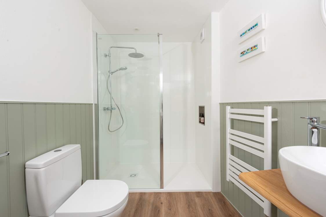 The large shower will set you up for the day ahead.