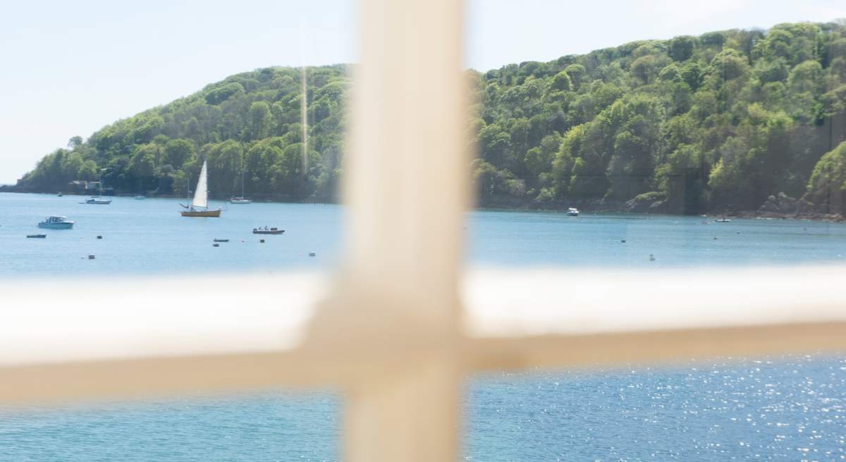 In one direction the green of the wooded headland creates a wonderful contrast against the crystal clear waters.
