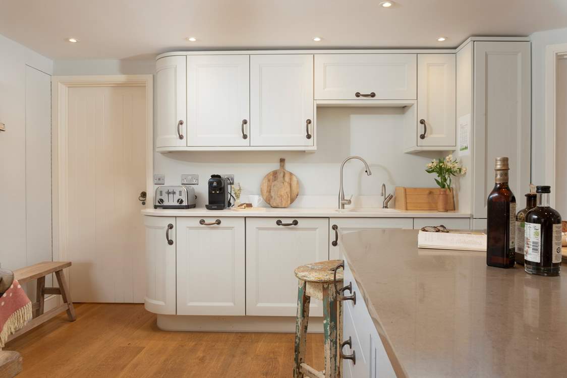 The kitchen/dining-room is sure to become the heart of the home during your stay at Island Cottage.