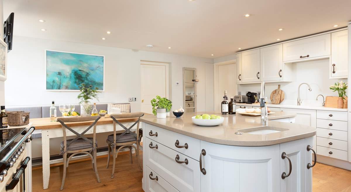 Step into the kitchen/dining-room and make yourself at home.