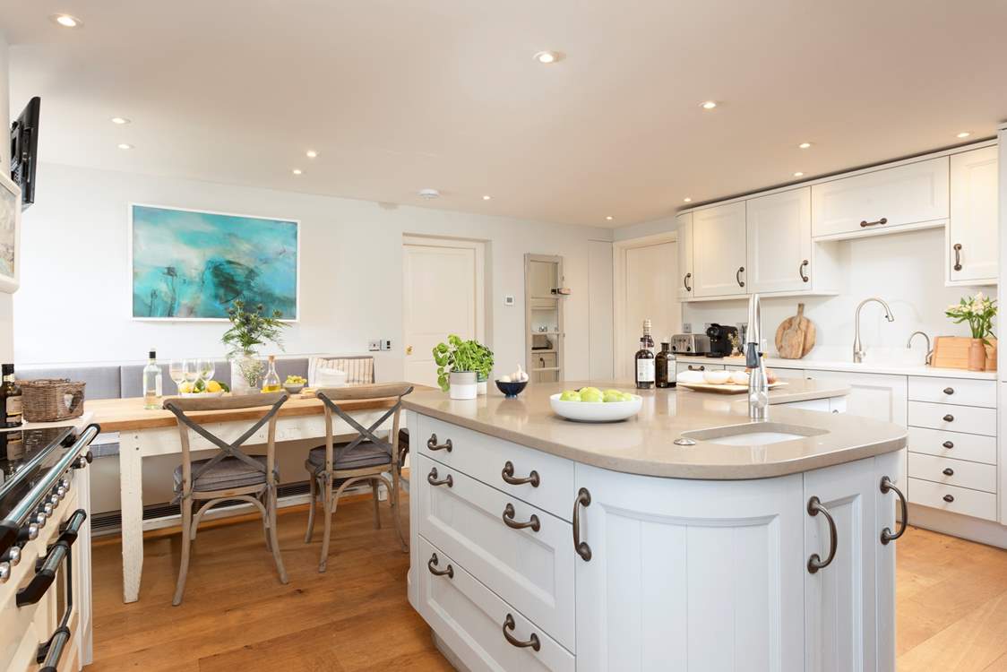 Step into the kitchen/dining-room and make yourself at home.