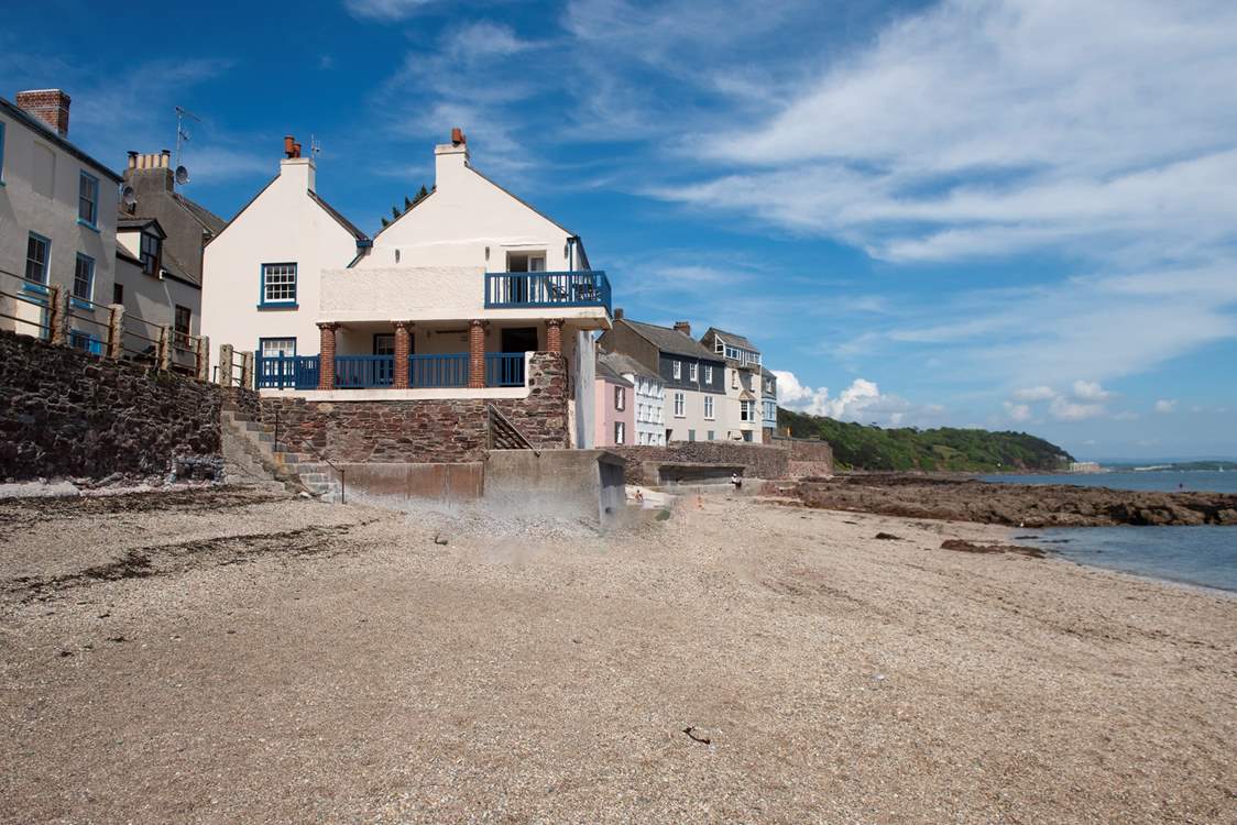 Island Cottage really is on the beach!
