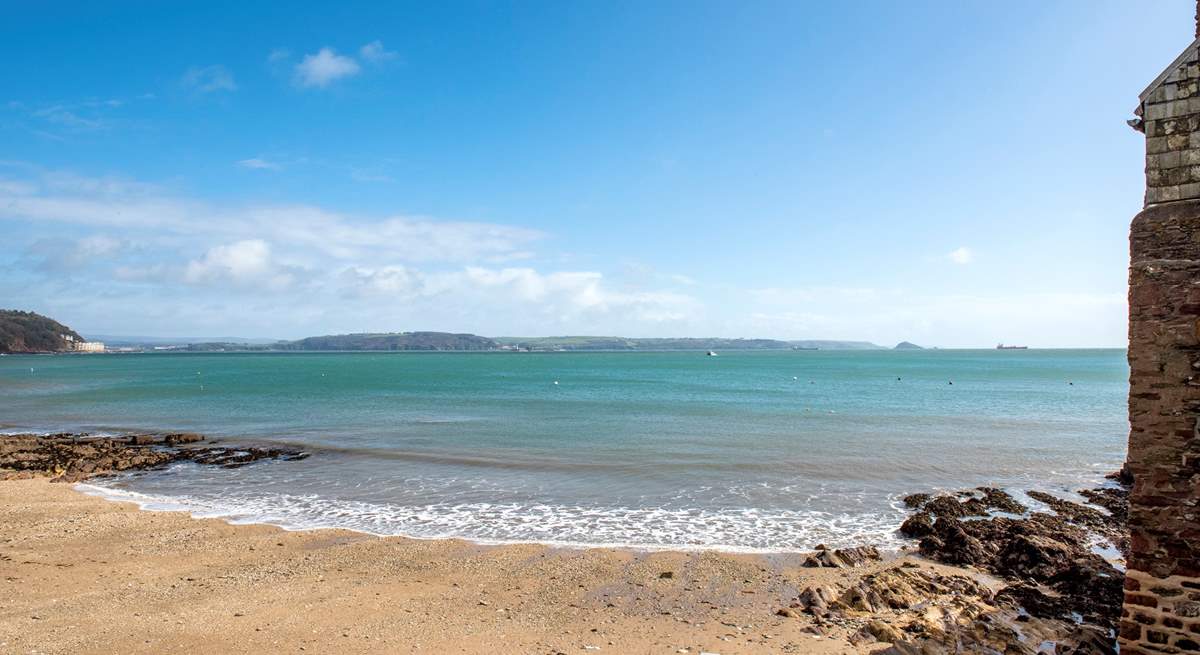 If beach days are on the agenda, you really don't have far to get there!