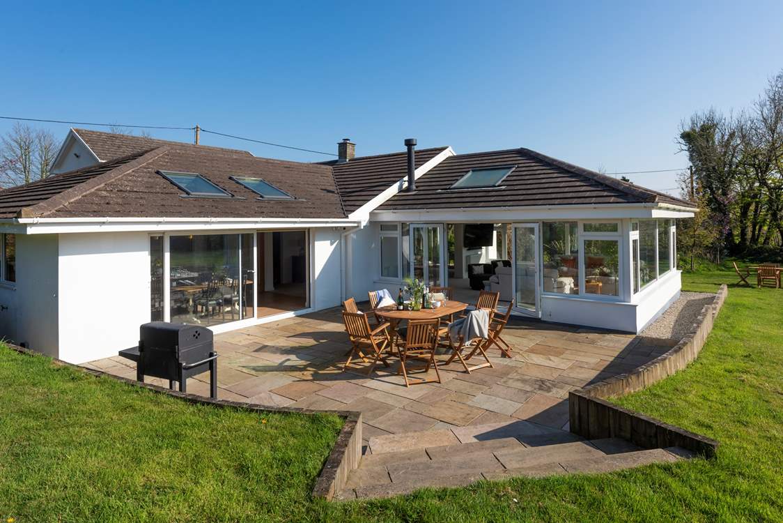 The sunny terrace is the place for morning coffee, leisurely lunches and evening barbecues.
