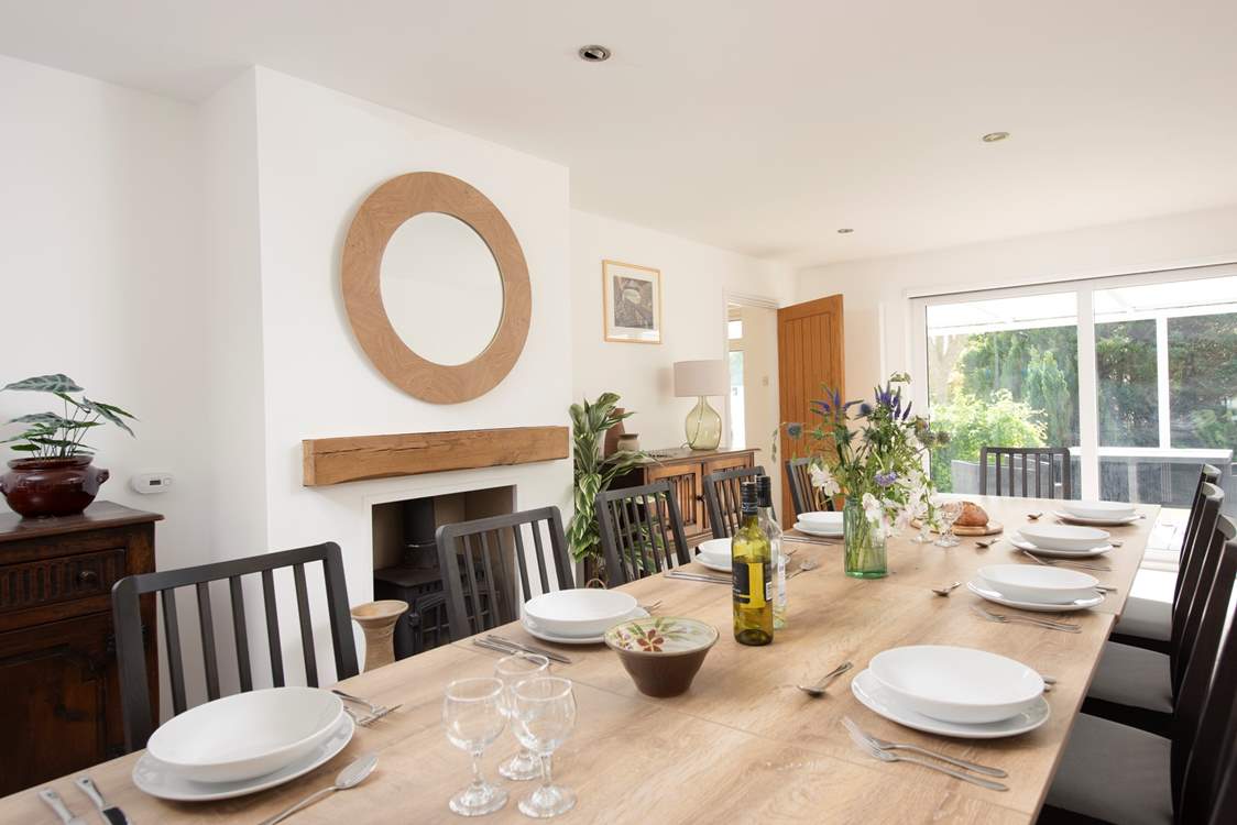 For celebration meals, the dining-room awaits.