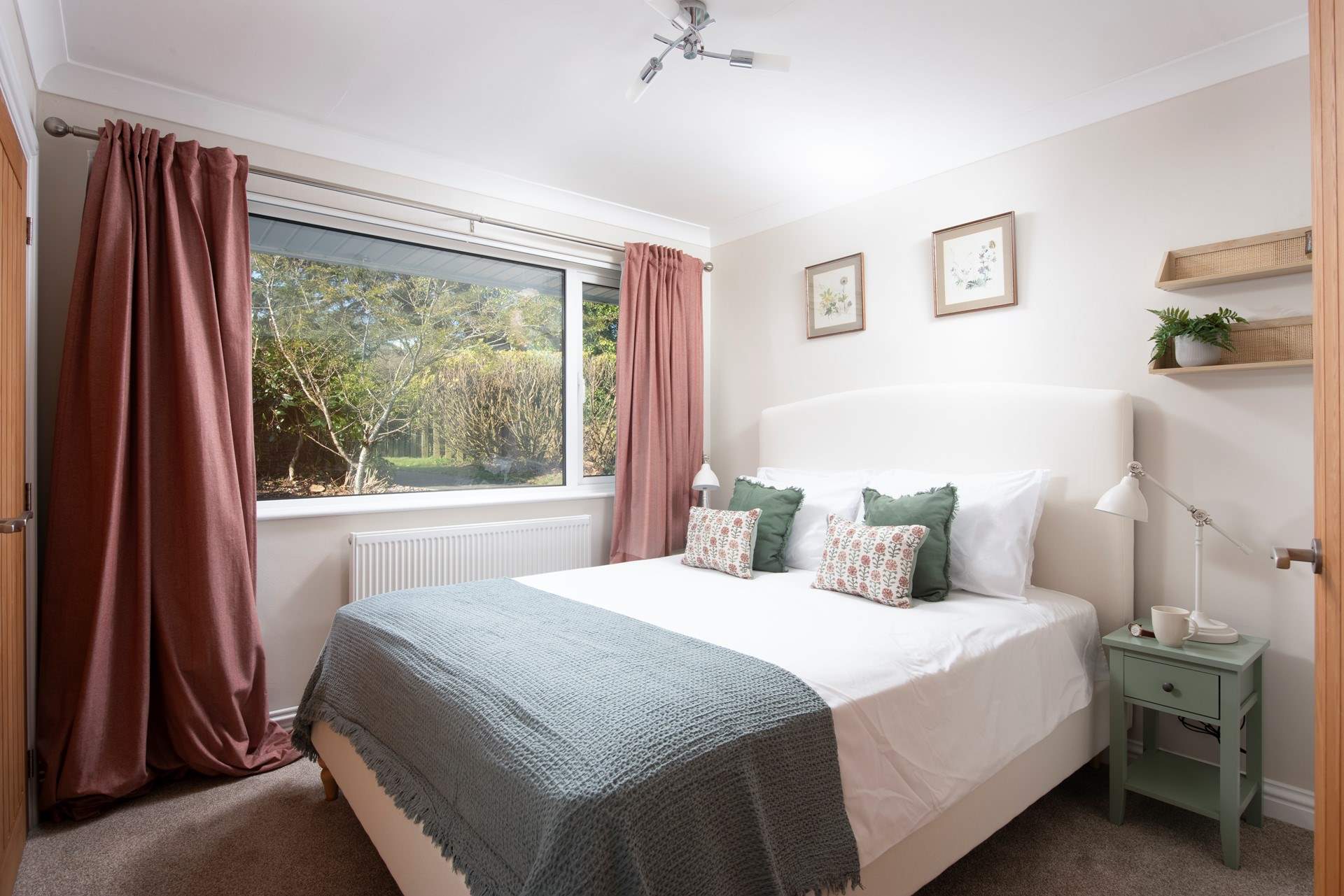 A king-size bed is the order of the day in bedroom 3.