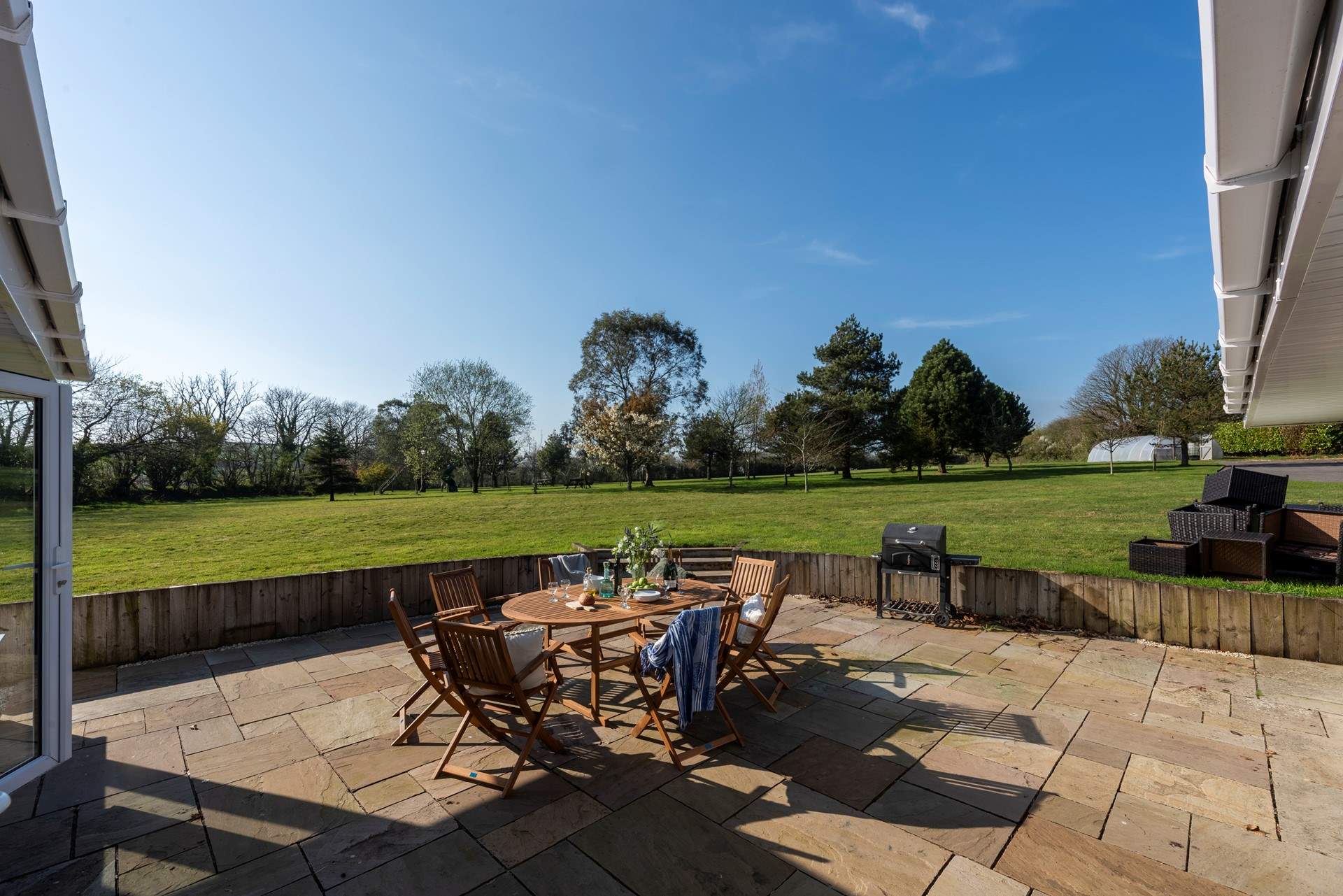 Sit back, relax and take in the view of the 'Great Meadow' before you!