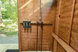 Enjoy a rainfall shower and Faith in Nature products.