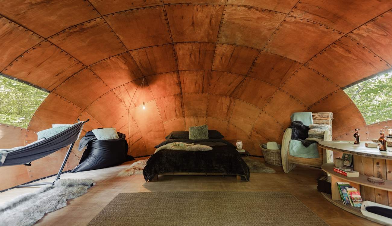 Enjoy the relaxed, open-plan interior. 