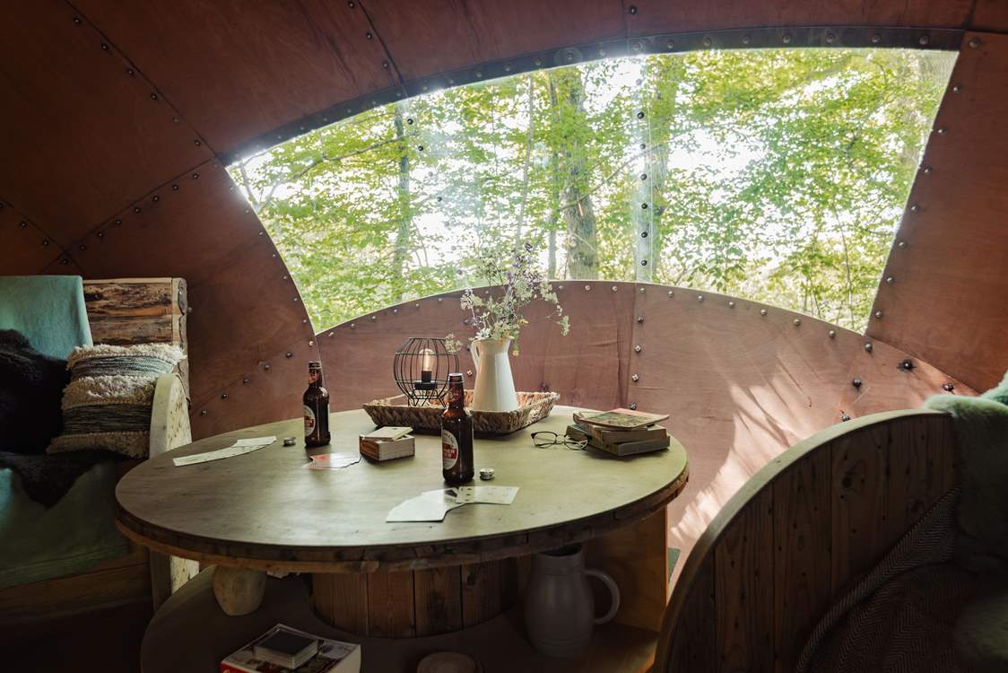 Soak up breathtaking views from your truffle.