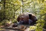 A restorative woodland retreat awaits.