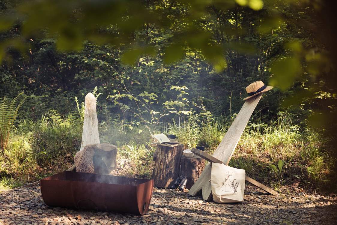 Savour slow moments beside the fire pit.