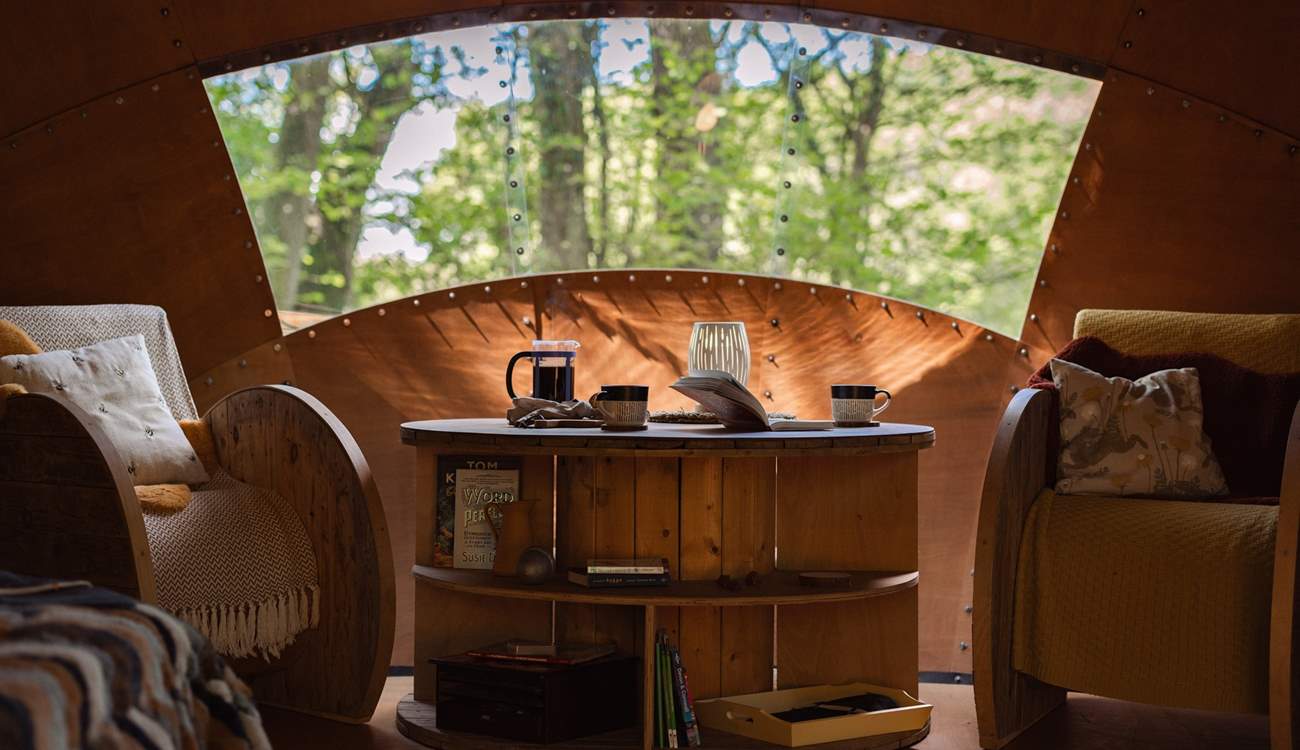 Soak up breathtaking views from your truffle. 