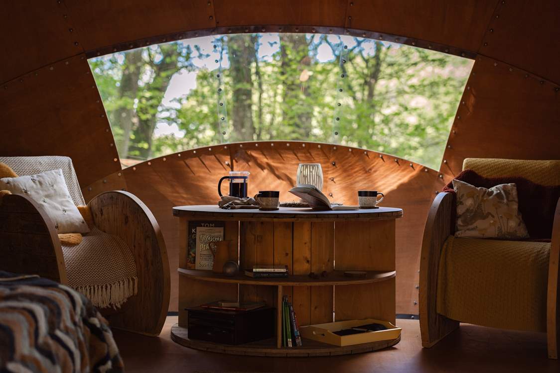 Soak up breathtaking views from your truffle.