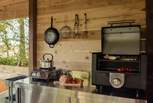 Enjoy cooking alfresco to a soundtrack of birdsong.