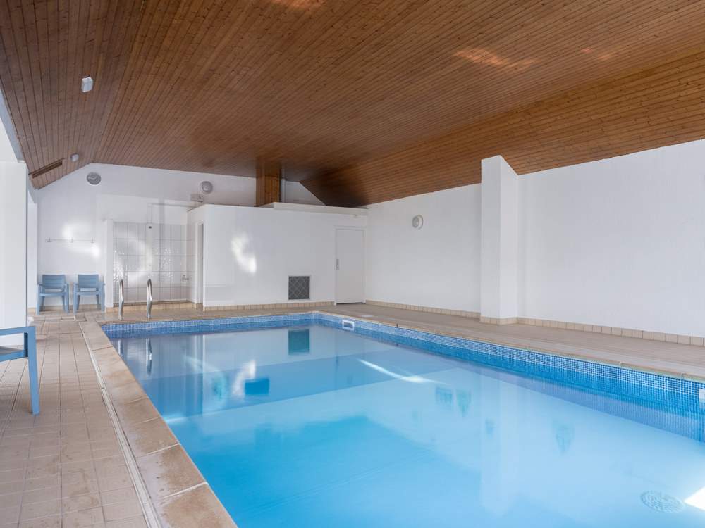 The communal pool is literally yards from the apartment front door. There is also a small child's pool.
