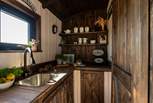 The kitchen has everything you need for your getaway to nature.