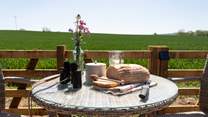 When the sun shines, there's nowhere better to dine alfresco. 