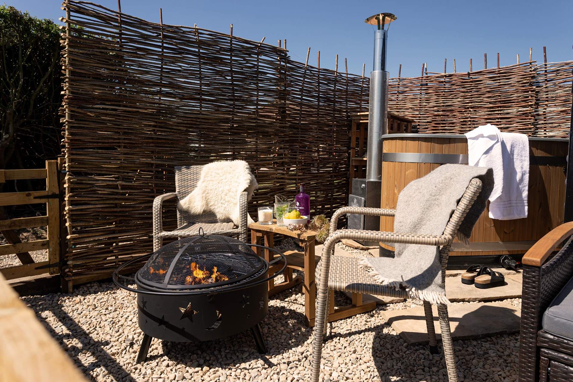 Cosy fireside moments await. 