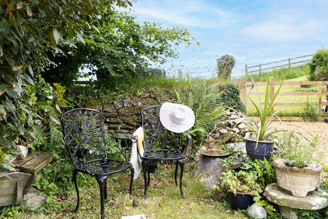 The owner has created a wonderful wildlife garden for you to enjoy.